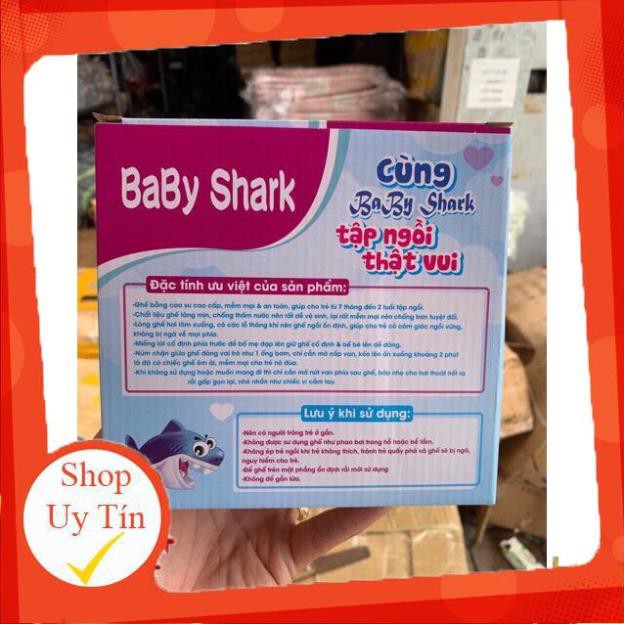 Ghế Hơi Tập Ngồi Baby Shark Cho Bé