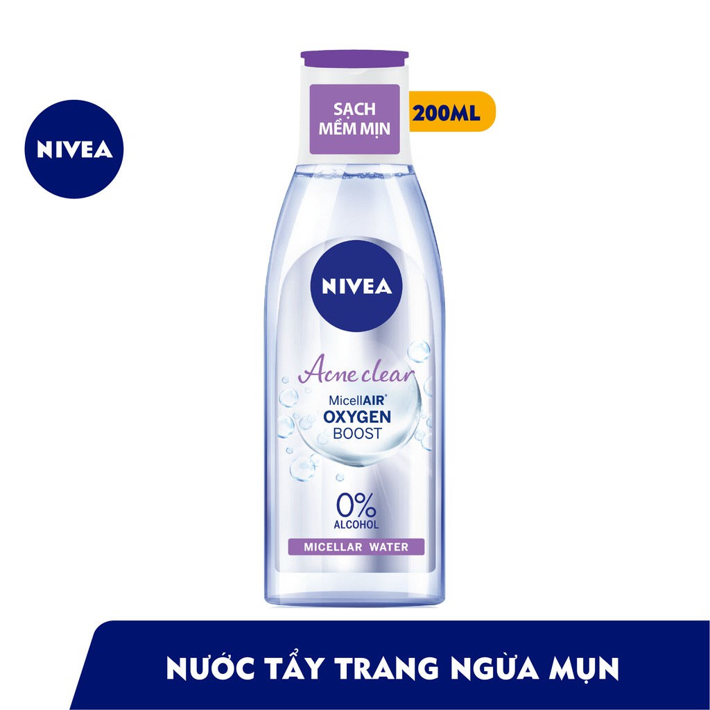 Nước tẩy trang NIVEA ngừa mụn Acne Care Micellar Water (200ml)