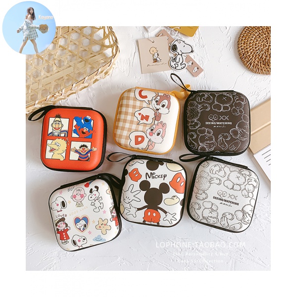 Hộp Đựng Tai Nghe Dây Cáp Sạc Họa Tiết Hoạt Hình Kiểu Nhật Hàn Dễ Thương | BigBuy360 - bigbuy360.vn