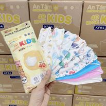 Khẩu trang trẻ em 4D cho bé 2 -10 tuổi