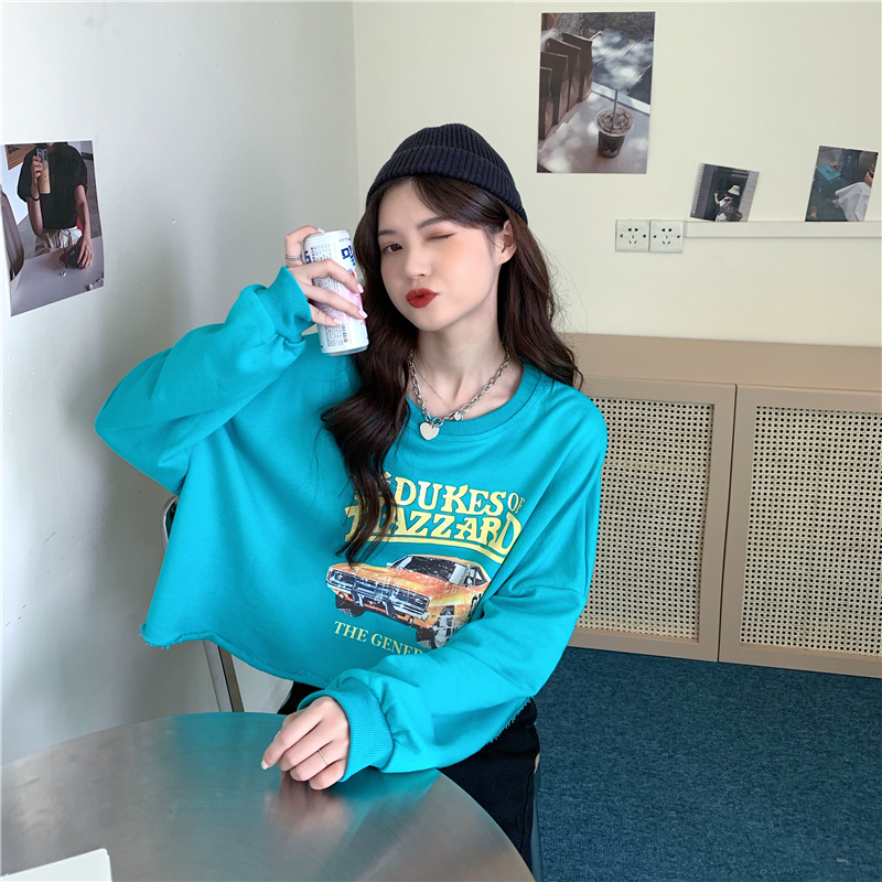 SUXI Áo Thun Ngắn Dáng Rộng Tay Dài Nhiều Màu Tùy Chọn Cho Bạn Nữ