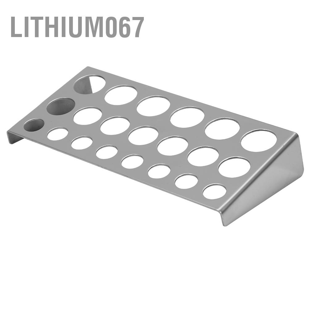 Giá đỡ cốc đựng mực xăm 23 lỗ bằng thép không gỉ