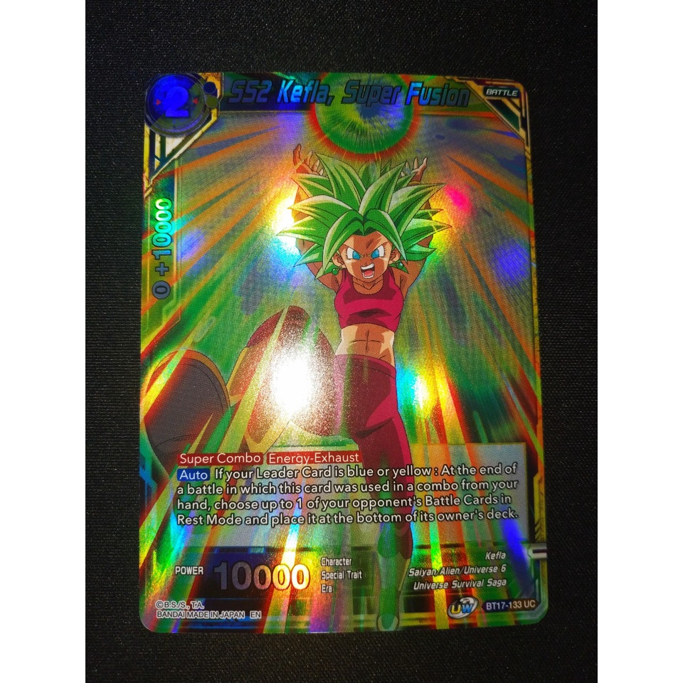 Thẻ bài Dragonball - TCG - SS2 Kefla, Super Fusion / BT17-133'