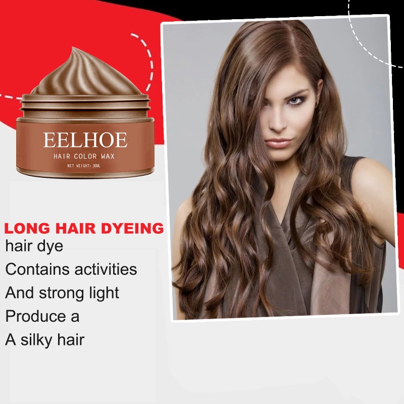 （In stock)eelhoe Hair color treatment Hair Color Hair Dye 30ml Fashion Color  oxidizer EElhoe 30ml disposable hair 30ml disposable hair dye colorful hair wax hair mud