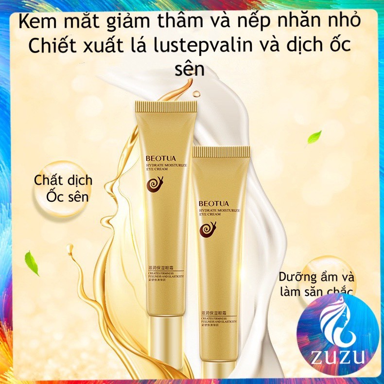 Kem mắt, Kem Bôi Mắt chiết xuất ốc sên axit1 Hyaluronic diệt nếp nhăn giảm thâm hiệu quả