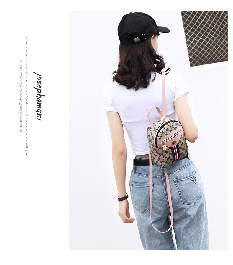 Ba Lô Đeo Vai JASMIN NOIR Bằng Canvas in Họa Tiết Thời Trang Cho Nữ