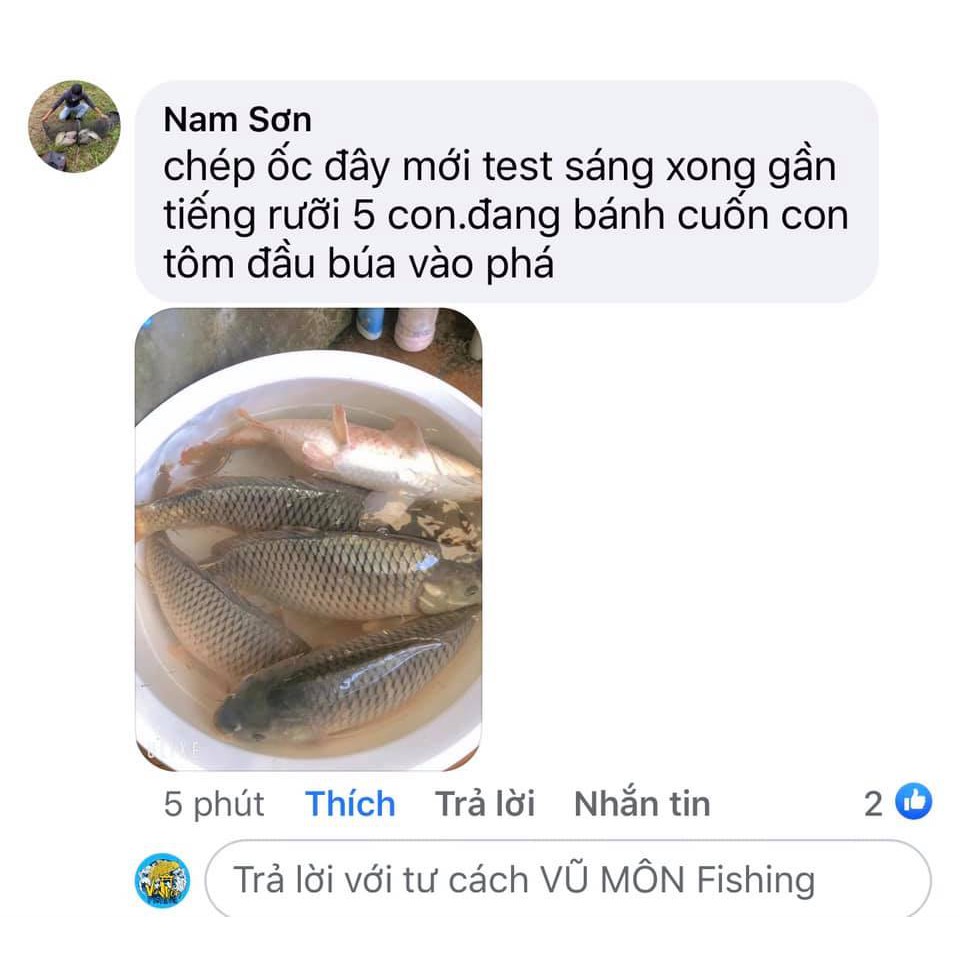 Mồi câu cá chép ốc | Thính dụ cá chép sapham- Vũ Môn fishing