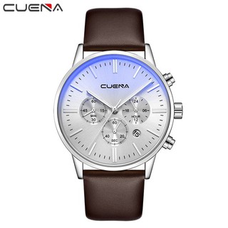 [ THANH LÝ] Đồng hồ nam CUENA dây da đẳng cấp