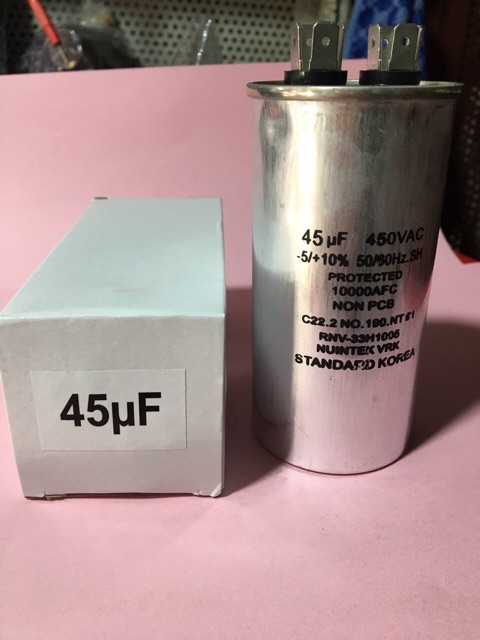 Tụ dầu ngâm 450vac, 25uf, 30uf, 35uf, 40uf, 45uf, 50uf, 60uf, 70uf, 80uf