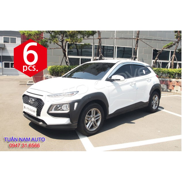 VÈ CHE CHẮN MƯA HYUNDAI KONA CROM Made In Korea MẠ INOX CHROME