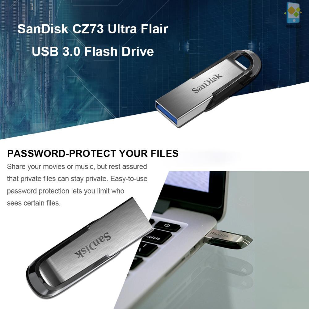 Usb 3.0 Sandisk Cz73 Ultra Flair 128gb 64gb 32gb 16gb U