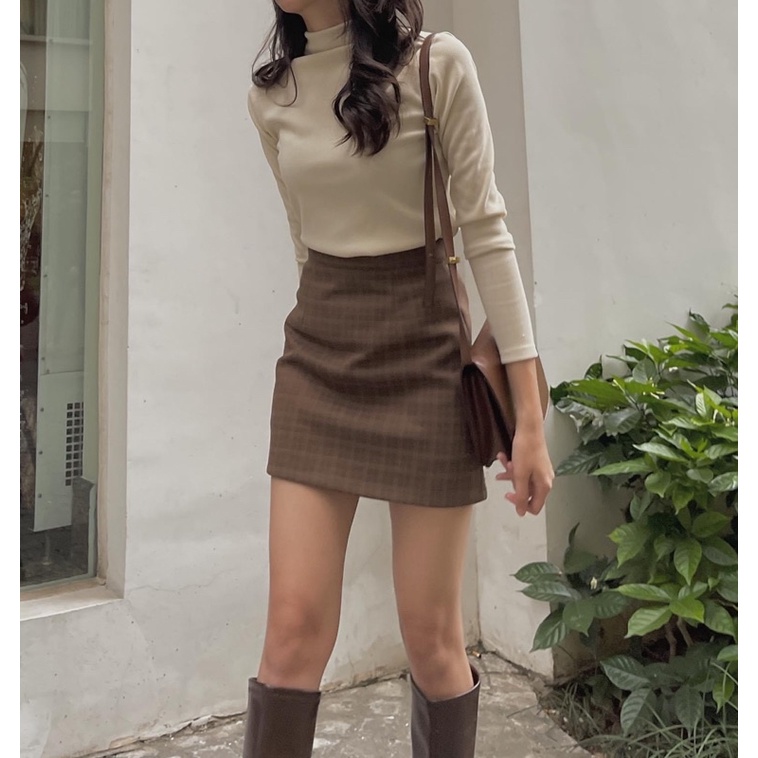 [HÀNG SẴN]CHÂN VÁY DẠ CHỮ A KẺ CARO HÀNG QUẢNG CHÂU | BigBuy360 - bigbuy360.vn