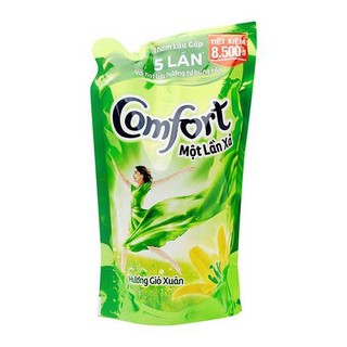 Nước xả vải 1 lần xả Comfort đậm đặc hương gió xuân túi 800ml