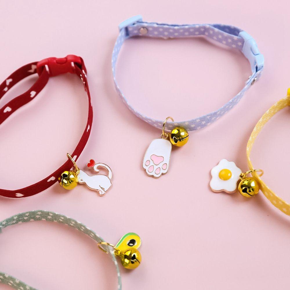 Vòng Cổ Nylon Hình Quả Bơ Màu Sắc Ngọt Ngào Có Chuông Điều Chỉnh Được An Toàn Dành Cho Thú Cưng TAYLOR1