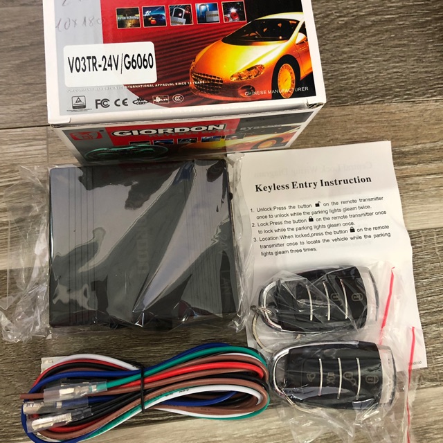Phụ tùng ô tô/ combo 6 bộ khiển cửa VO3TR-24V/G6060