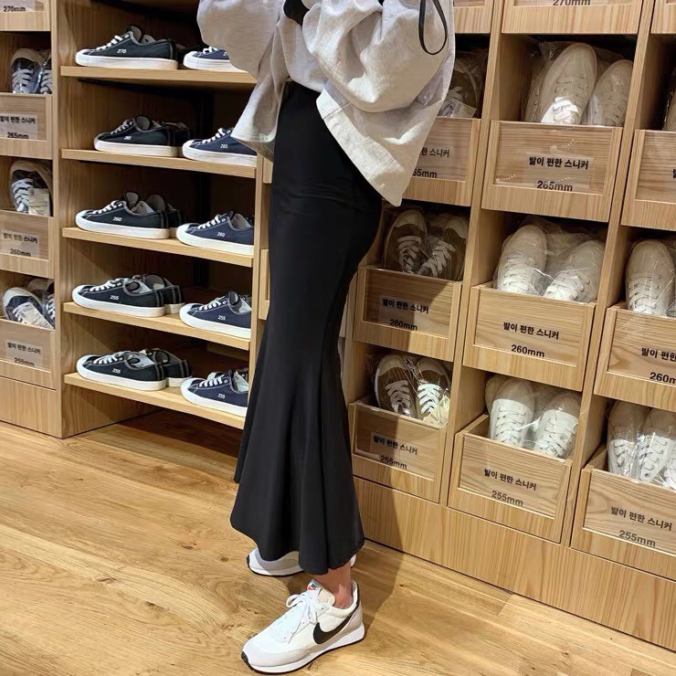 Chân váy đuôi cá dáng dài chất len tăm dày dặn co giãn, Chân váy siêu hot | BigBuy360 - bigbuy360.vn