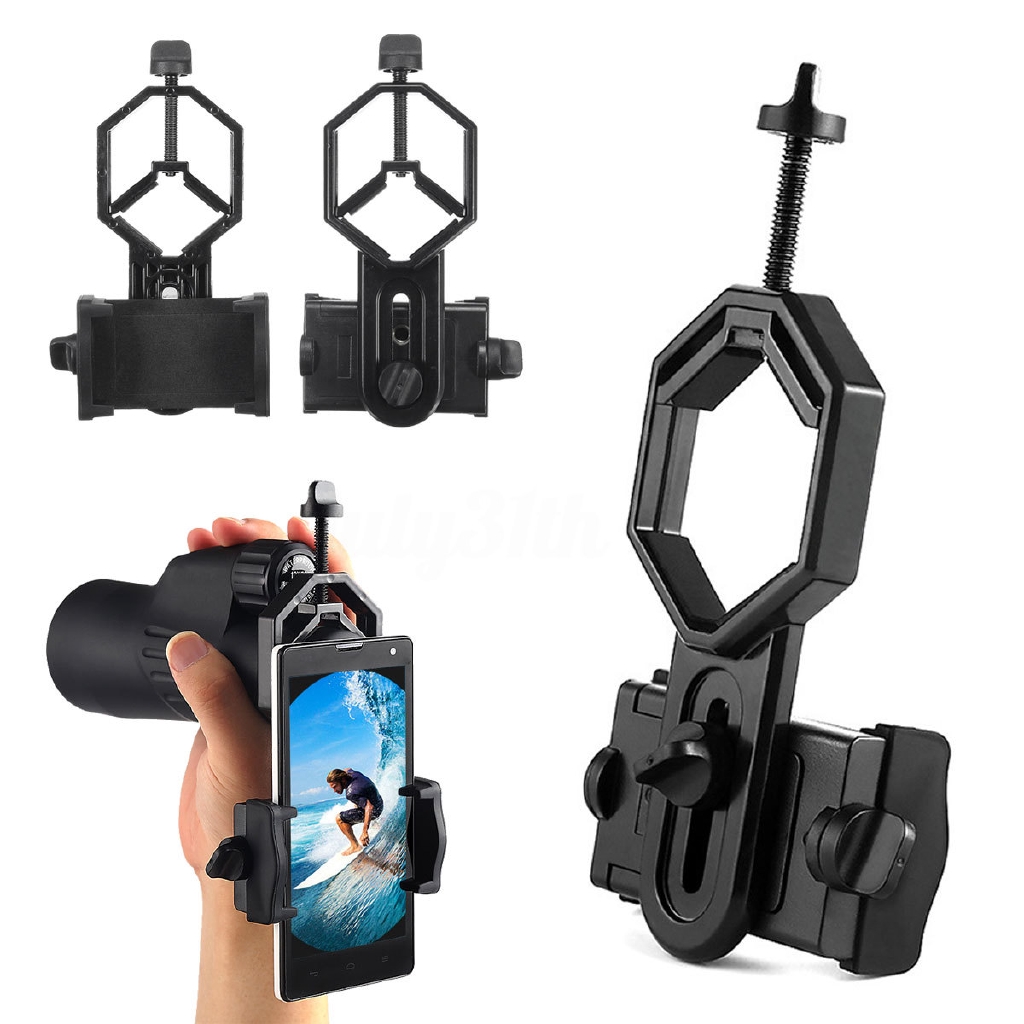 【Original】Telescope Spotting Scope Microscope Mount Holder Mobile Phone Camera Adapter 