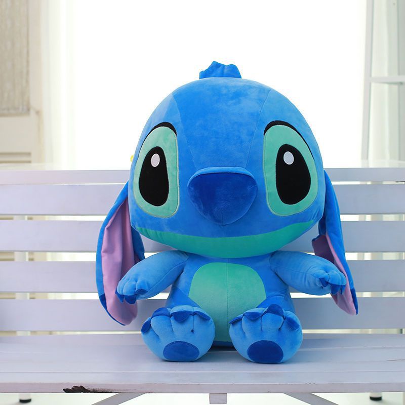 New 35cm-20cm  Lilo and Stitch Angel Rainbow Plush Doll Color Dyeing Toy Cute Gift For Kid