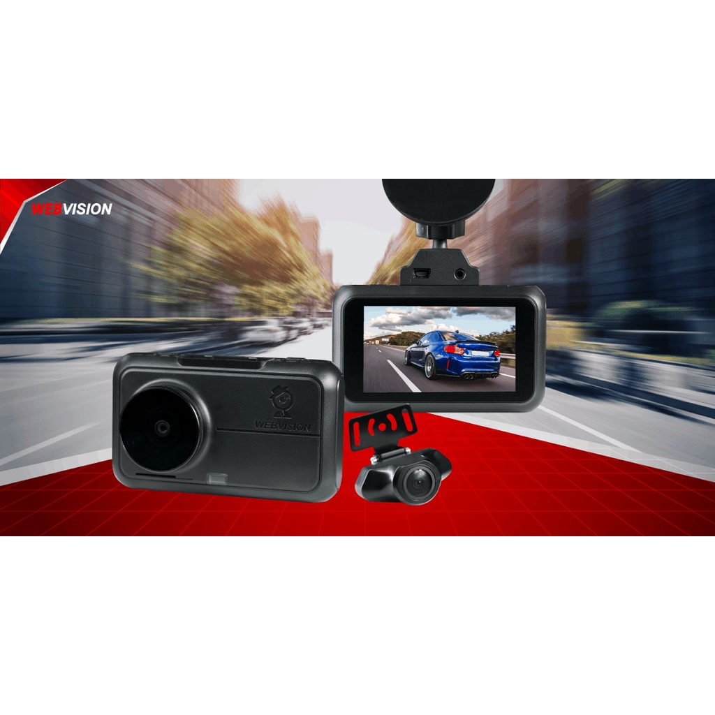 Camera hành trình Webvision A38  ghi hình 4K, cảnh báo giao thông bằng công nghệ AI.