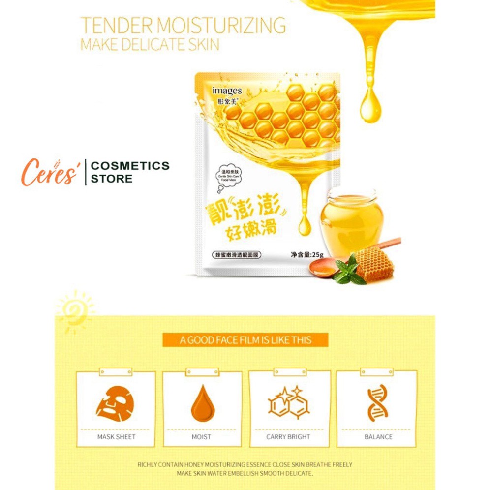 Mặt Nạ 🍇𝑭𝒓𝒆𝒆𝒔𝒉𝒊𝒑🍏 Mask Giấy Nha Đam Việt Quất Mật Ong - Mặt Nạ Images Cấp Ẩm Dưỡng Trắng Da | BigBuy360 - bigbuy360.vn