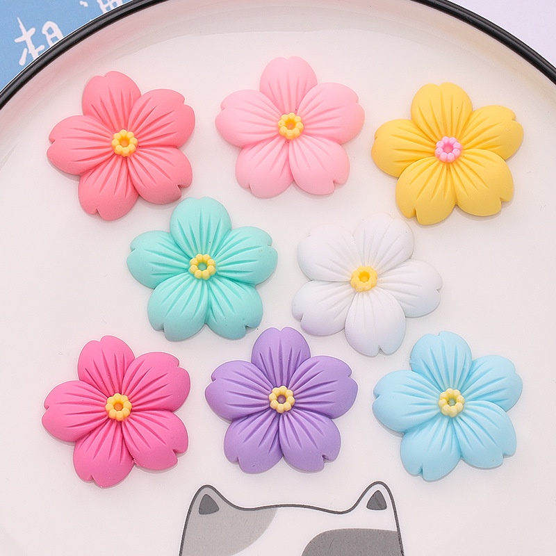 Bộ 10 Ghim Cài Áo Trang Trí Hình Hoa Anh Đào Xinh Xắn