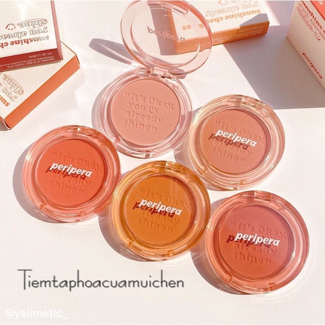 [Chính hãng ]Phấn Má Hồng Siêu Xinh Peripera Pure Blushed Sunshine Cheek 4.2g | BigBuy360 - bigbuy360.vn
