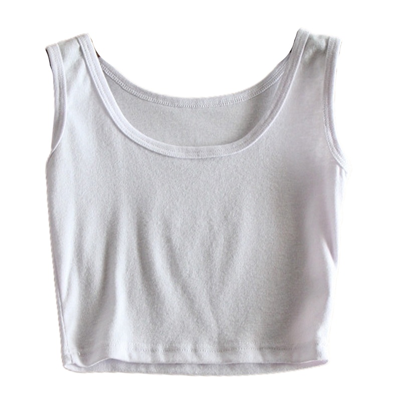 Brroa Áo Crop Top Sát Nách Màu Trơn Kiểu Đơn Giản Thời Trang Mùa Hè Cho Nữ