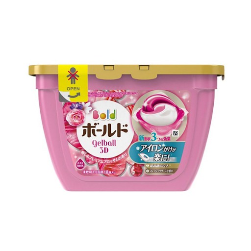 Viên giặt xả Gelball 3D Bold Nhật Bản hộp 17 viên