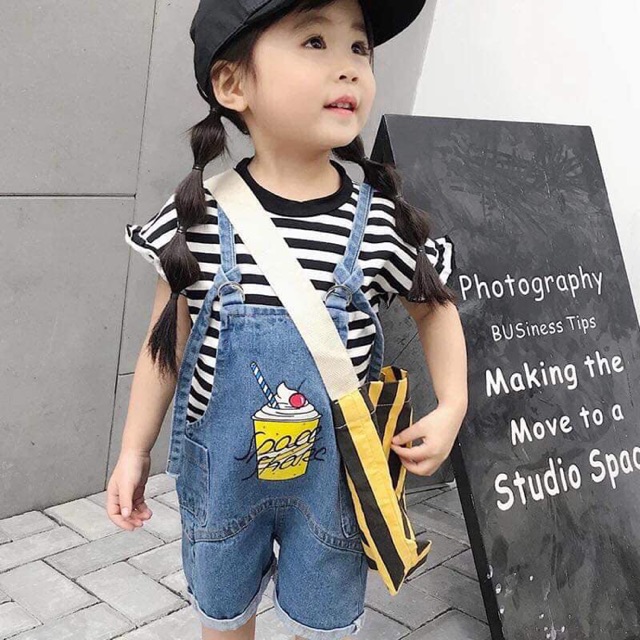 Yếm jean cho bé