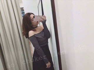 xả hàng áo chocker mặc ôm sát tôn dáng đẹp