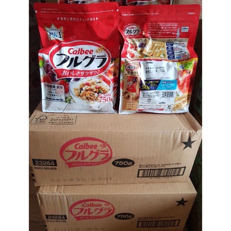 Ngũ cốc trái cây Nhật Bản Calbee 750gr