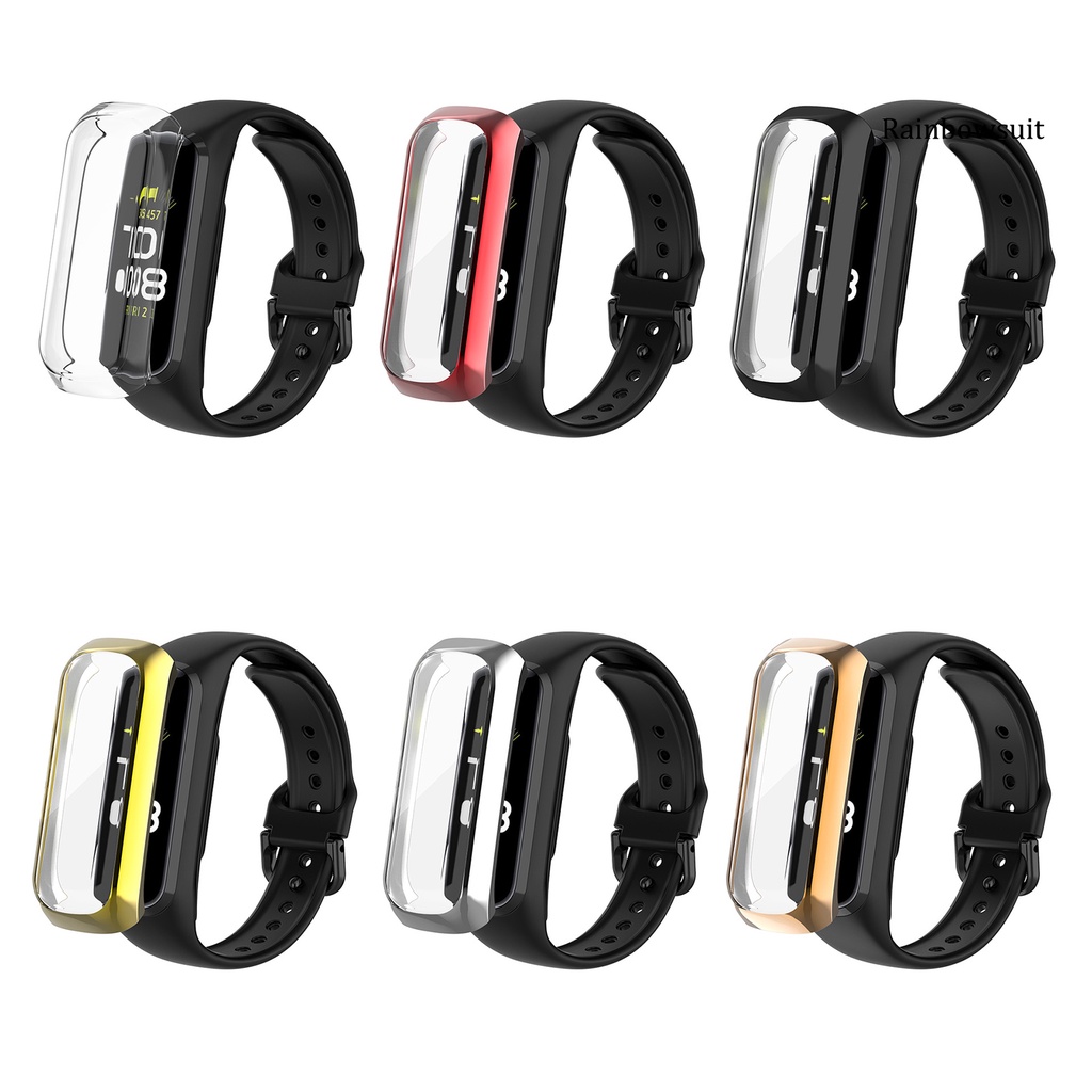 Ốp Bảo Vệ Mặt Đồng Hồ Thông Minh Bằng Pc Mạ Điện Chống Sốc Cho Samsung Galaxy Fit2 Sm-R220