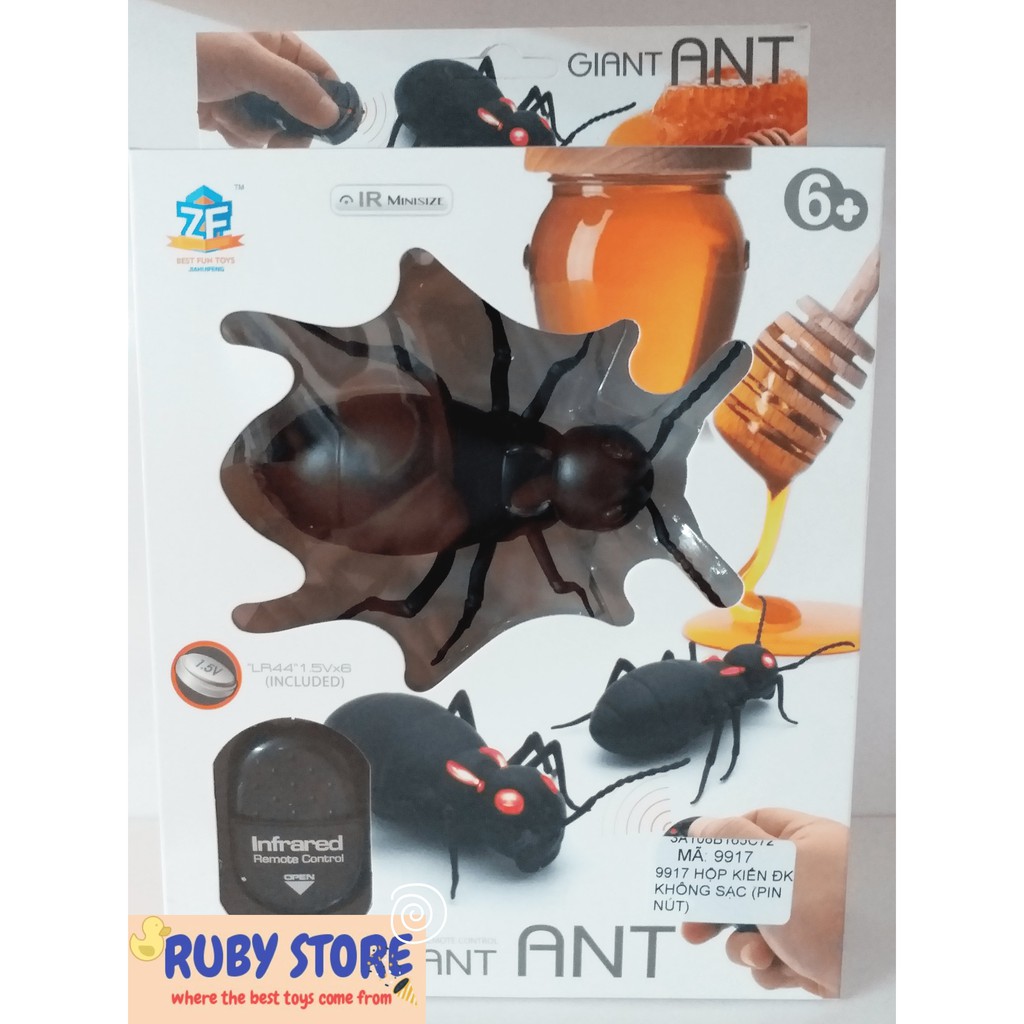 KIẾN ĐEN KHỔNG LỒ 3D ĐIỀU KHIỂN TỪ XA Kèm 6 pin nút