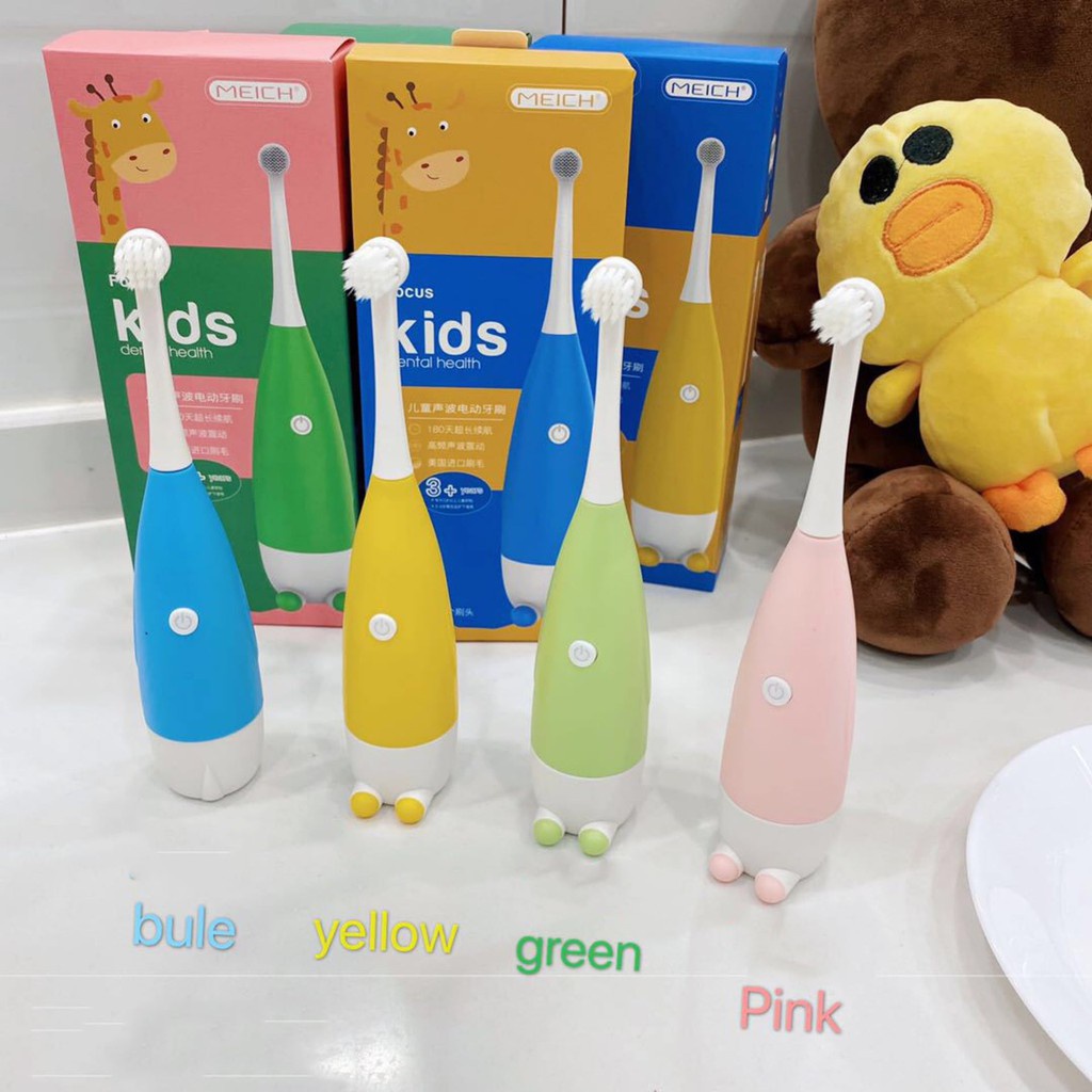 Bàn chải điện tự động đánh răng cho bé giúp bé yêu thích việc đánh răng