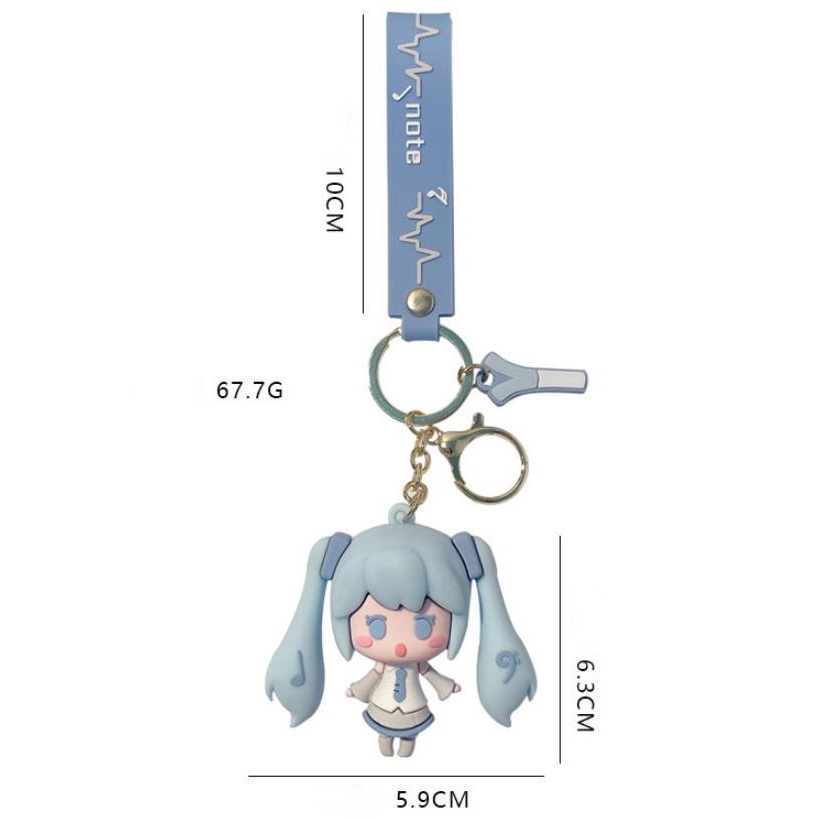 Hoạt Hình Móc Khóa Hình Nhân Vật hatsune Miku Xinh Xắn