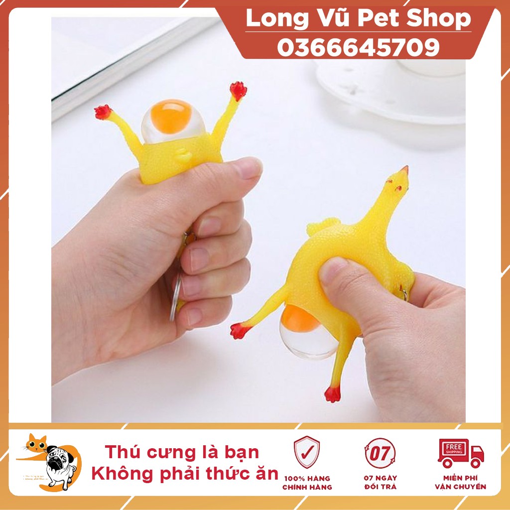 Móc khóa Đồ chơi gà đẻ trứng thú vị
