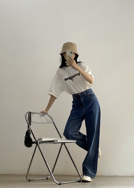 Quần jeans suông dáng dài TOKI | BigBuy360 - bigbuy360.vn