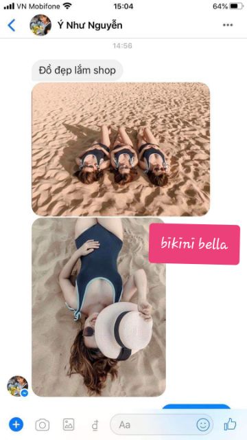 Bikini Đồ Bơi Nữ Liền Thân Cao Cấp Nơ Vai  BELLA TV-009