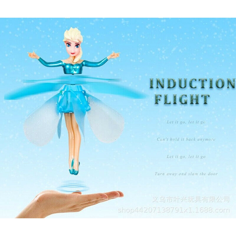 Đồ chơi máy bay hình công chúa Elsa có đèn LED thích hợp làm quà Giáng Sinh