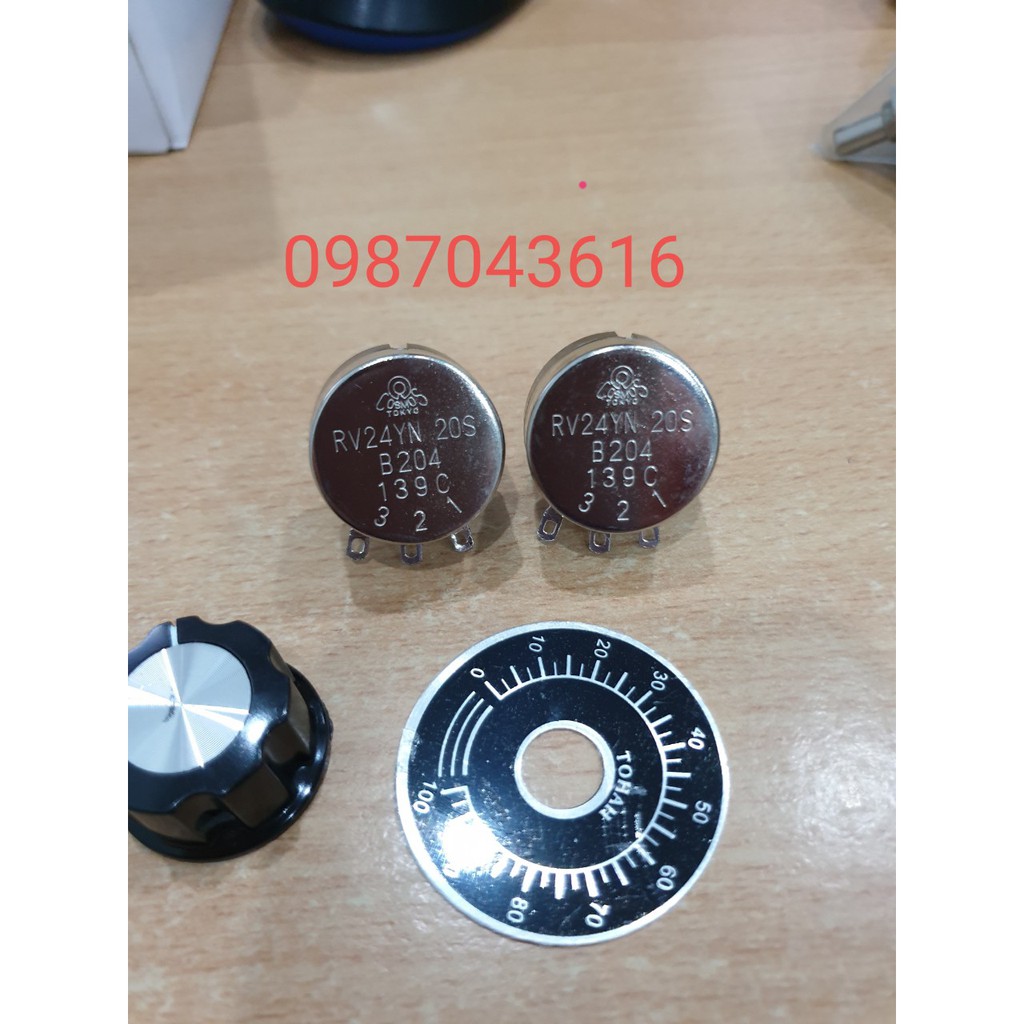 Biến trở B502, B103, B202, B204, B504, mặt chia vạch