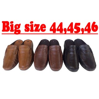  Dép bít mũi nam BIGSIZE da bò cao cấp Trường Hải TH_BM329 
