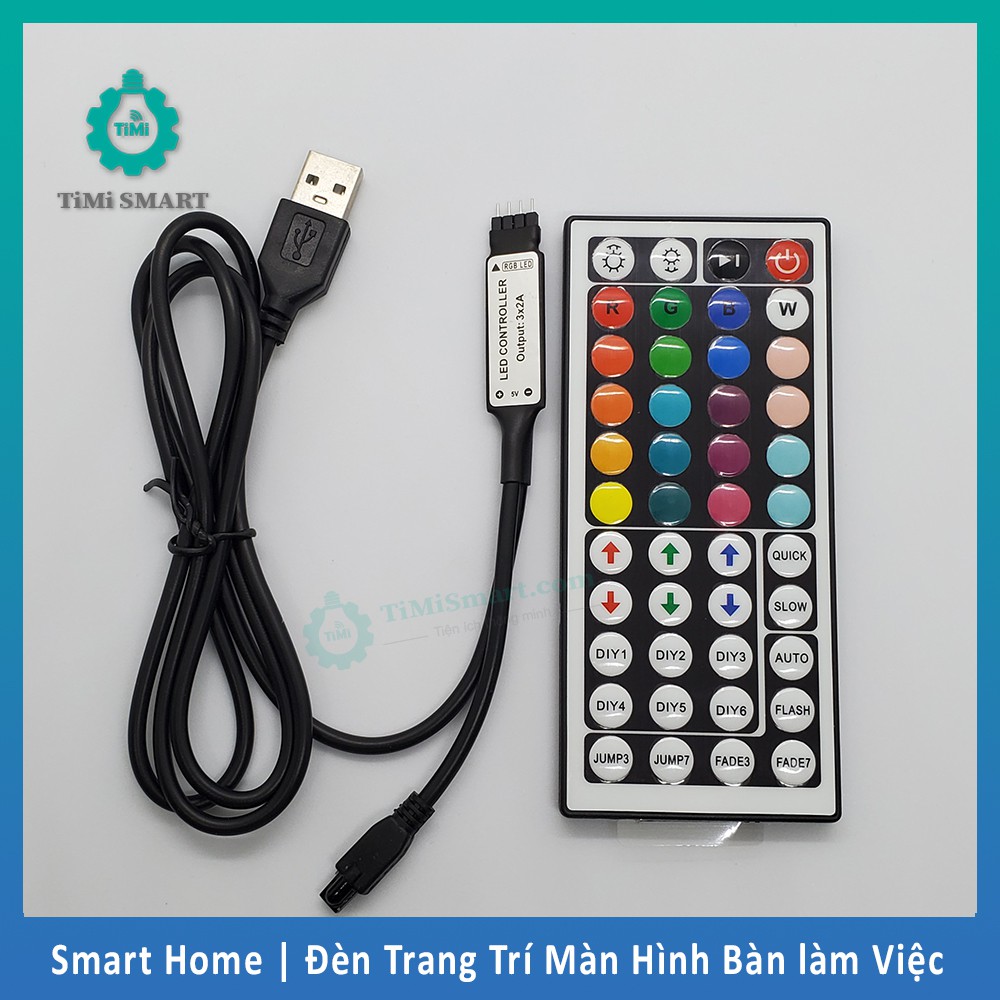Đèn Led USB Trang Trí Màn Hình Máy Tính, Tivi, Bàn Làm Việc, điều khiển APP điện thoại