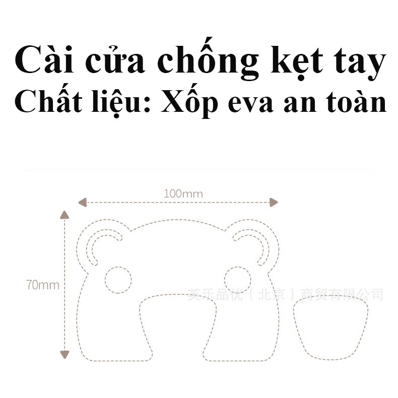 Miếng chặn cửa chống kẹt tay - Cài cửa chống va đập - Xốp EVA an toàn tuyệt đối - Chính hãng Look tosee