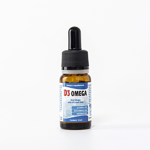 Siro D3 Omega - Hỗ trợ phát triển trí tuệ, chiều cao cho trẻ chính hãng Italy chai 10ml