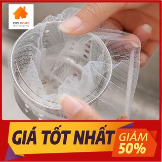 Túi lọc rác , set 100 túi lưới lọc rác bồn rửa chén bát thông minh sạch sẽ, không lo nghẹt cống