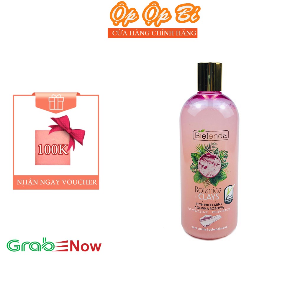 Tẩy Trang Micellar Thuần Chay Chiết Xuất Từ Đất Sét, Da Hỗn Hợp,Axit Ferulic - Bielenda Botanical Clays  500ml