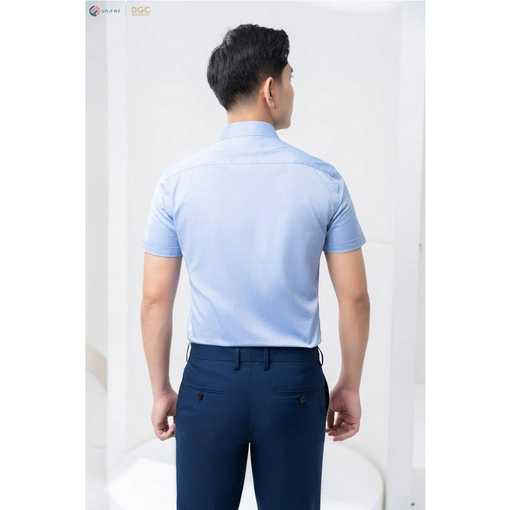 Áo sơ mi ngắn tay DGC-SASNBC26M chất liệu cotton 100%, Slim fit, thoáng mát, thấm hút mồ hôi tốt