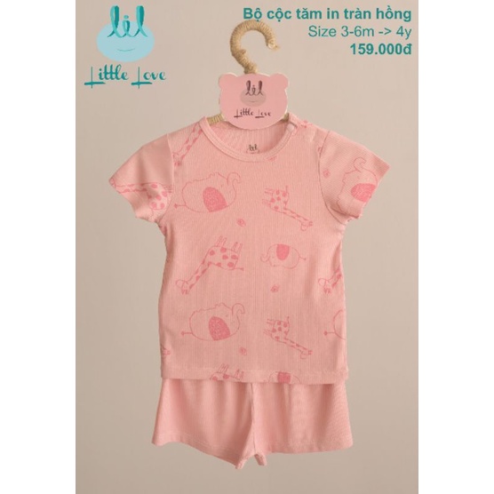 Lil little love - Bộ cộc tăm cho bé trai bé gái 6-18kg quần áo trẻ em