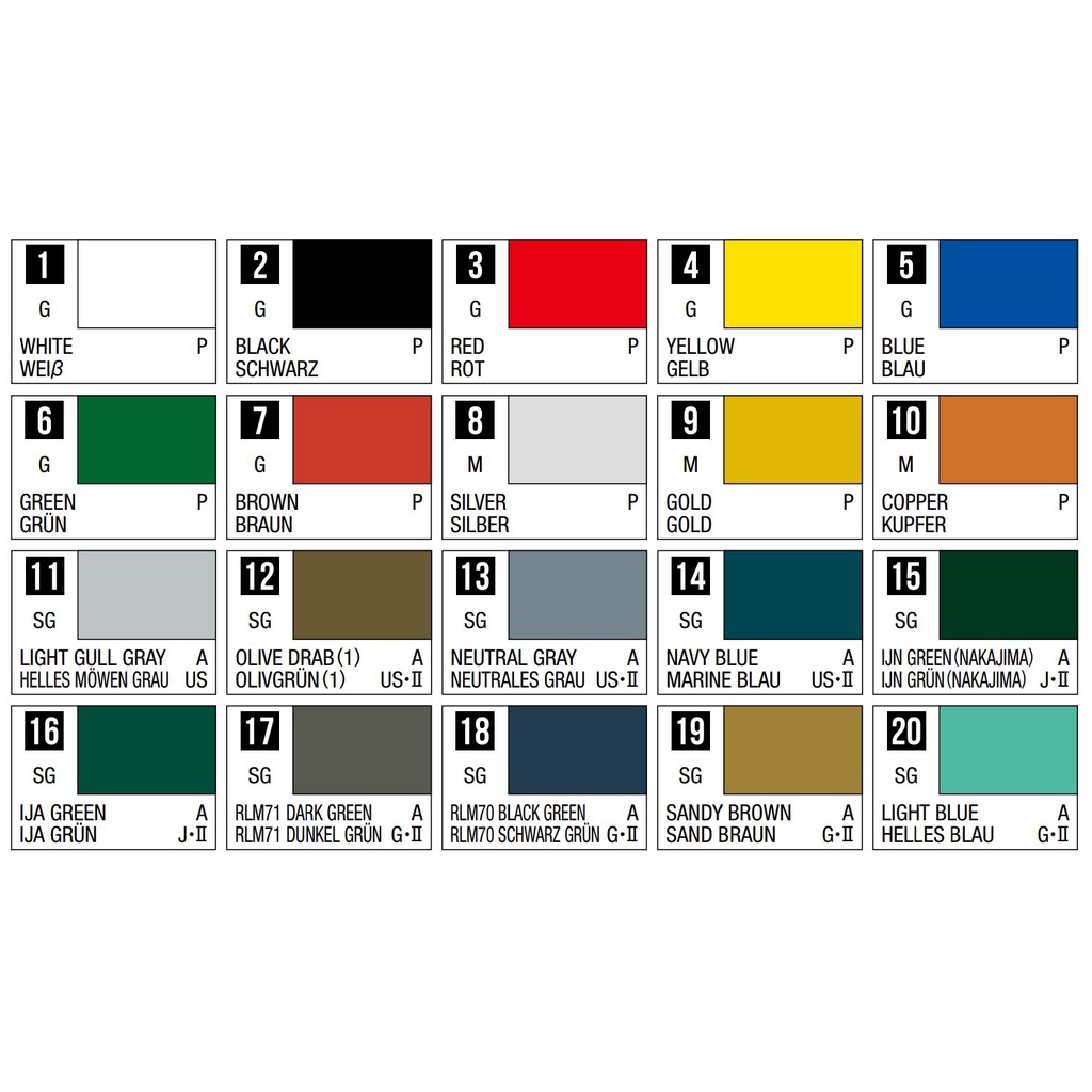 Sơn mô hình Mr Hobby Color Gốc Lacquer Chính Hãng - Dụng cụ mô hình