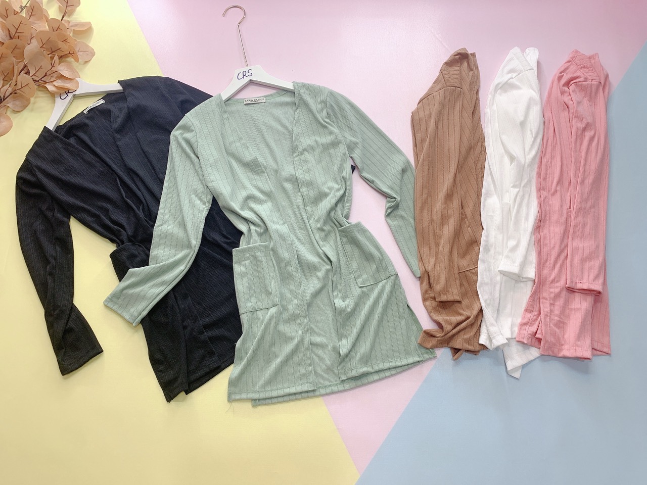 ÁO KHOÁC GÂN CADIGAN NHIỀU MÀU - CAROTSHOP | BigBuy360 - bigbuy360.vn